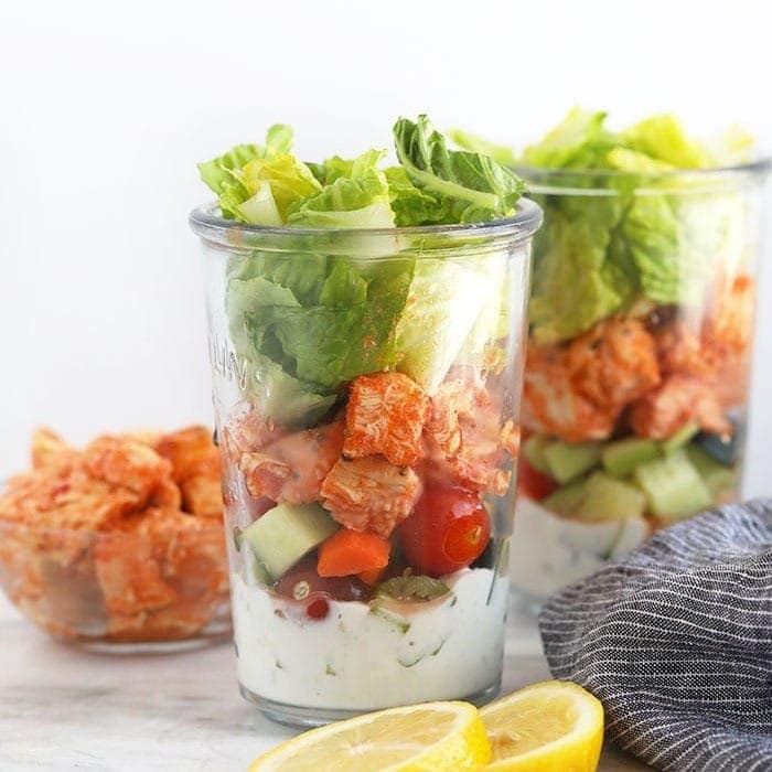 Meal Prep Genius: Buffalo Chicken Mason Jar Salads for On-the-Go